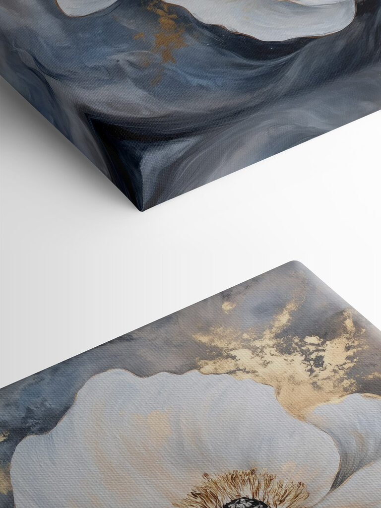 Painting of white flowers