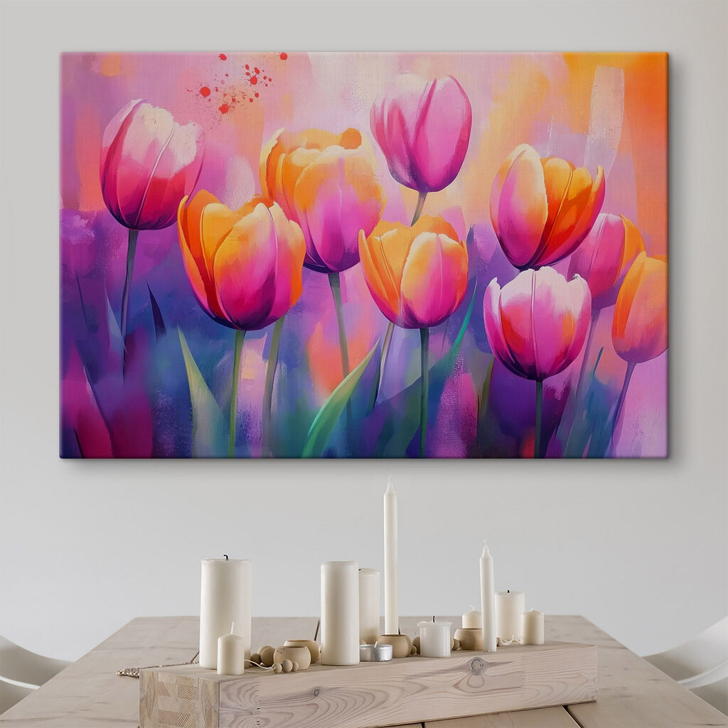 Painting of tulips Painting of tulips