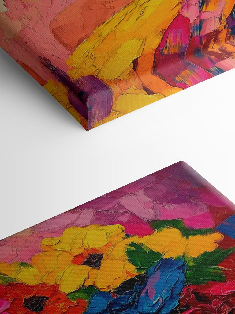 Painting of a woman with flowers in her hair