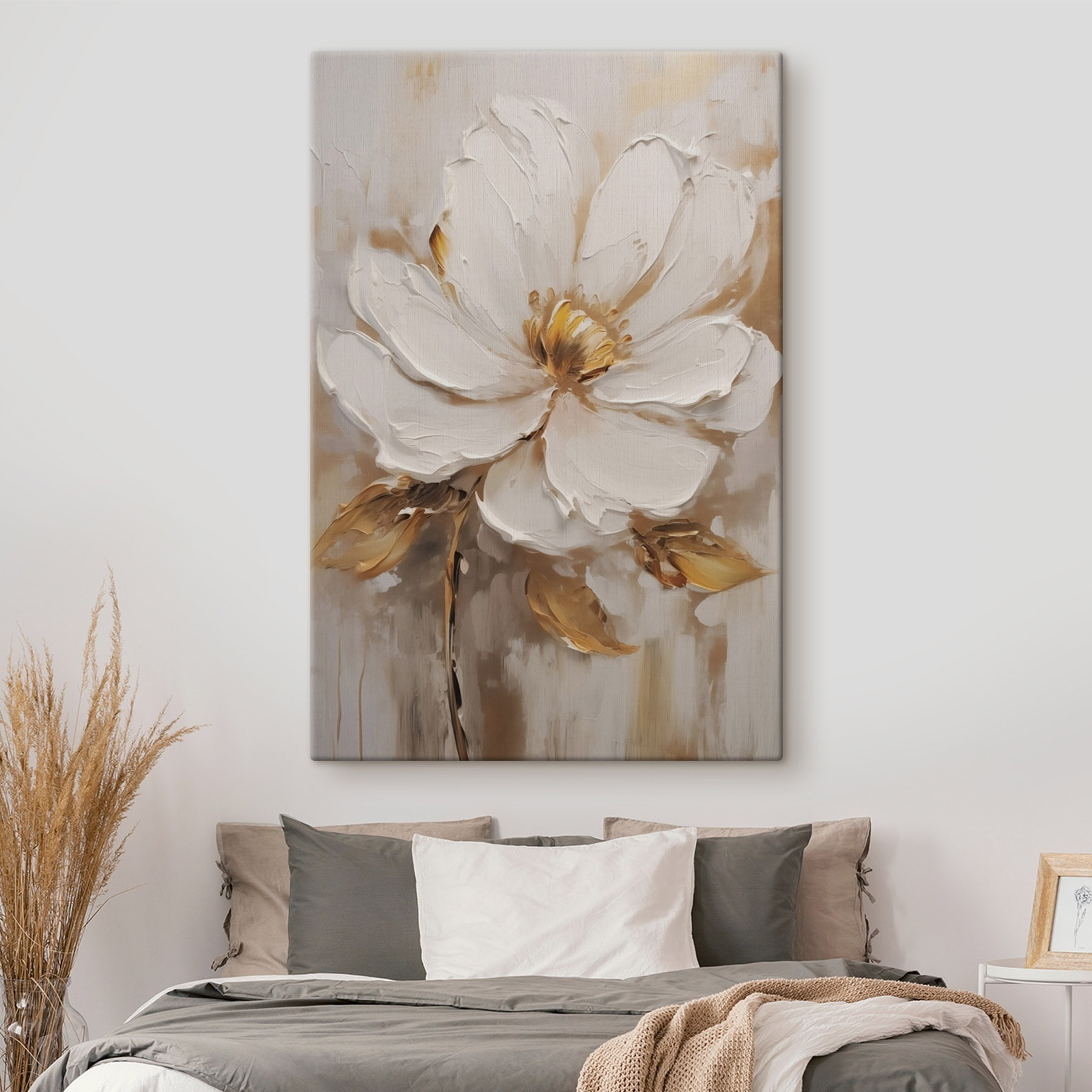 Painting of a white flower
