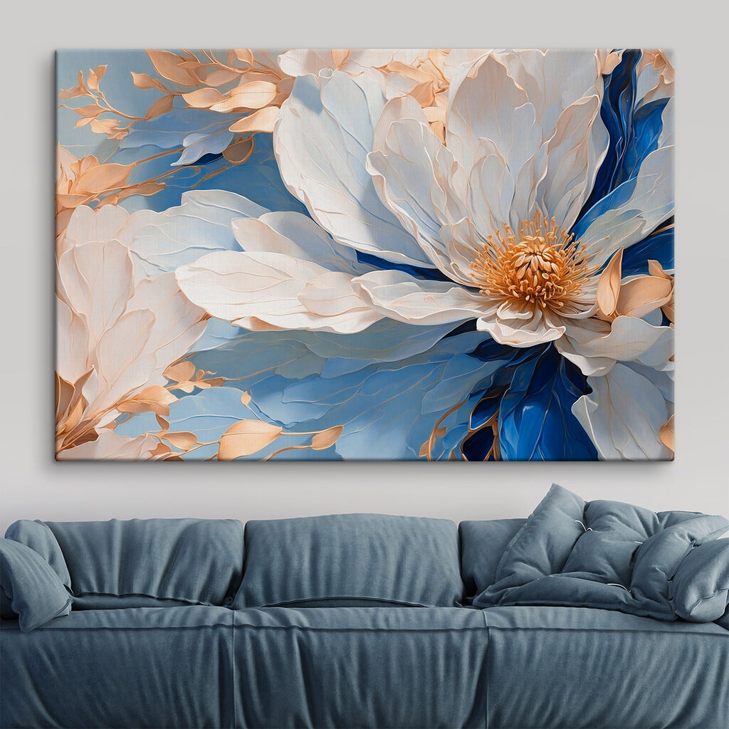 Blossoms in serene pastel hues