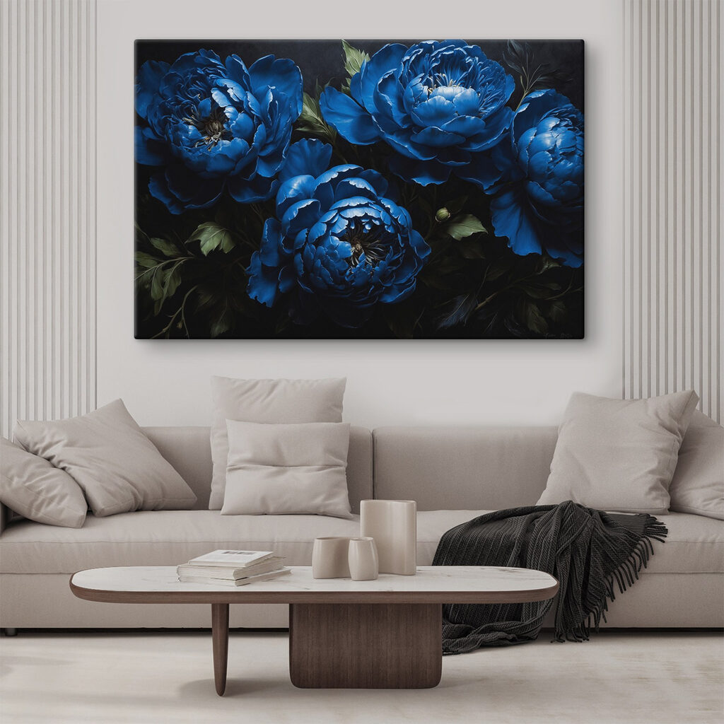 Group of blue flowers