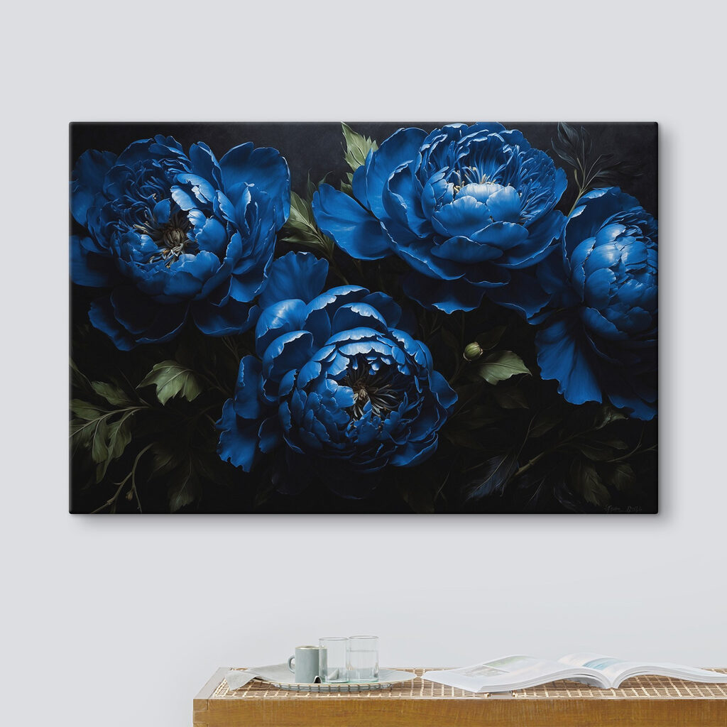 Group of blue flowers