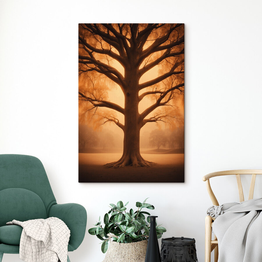 Veľký strom bez listov