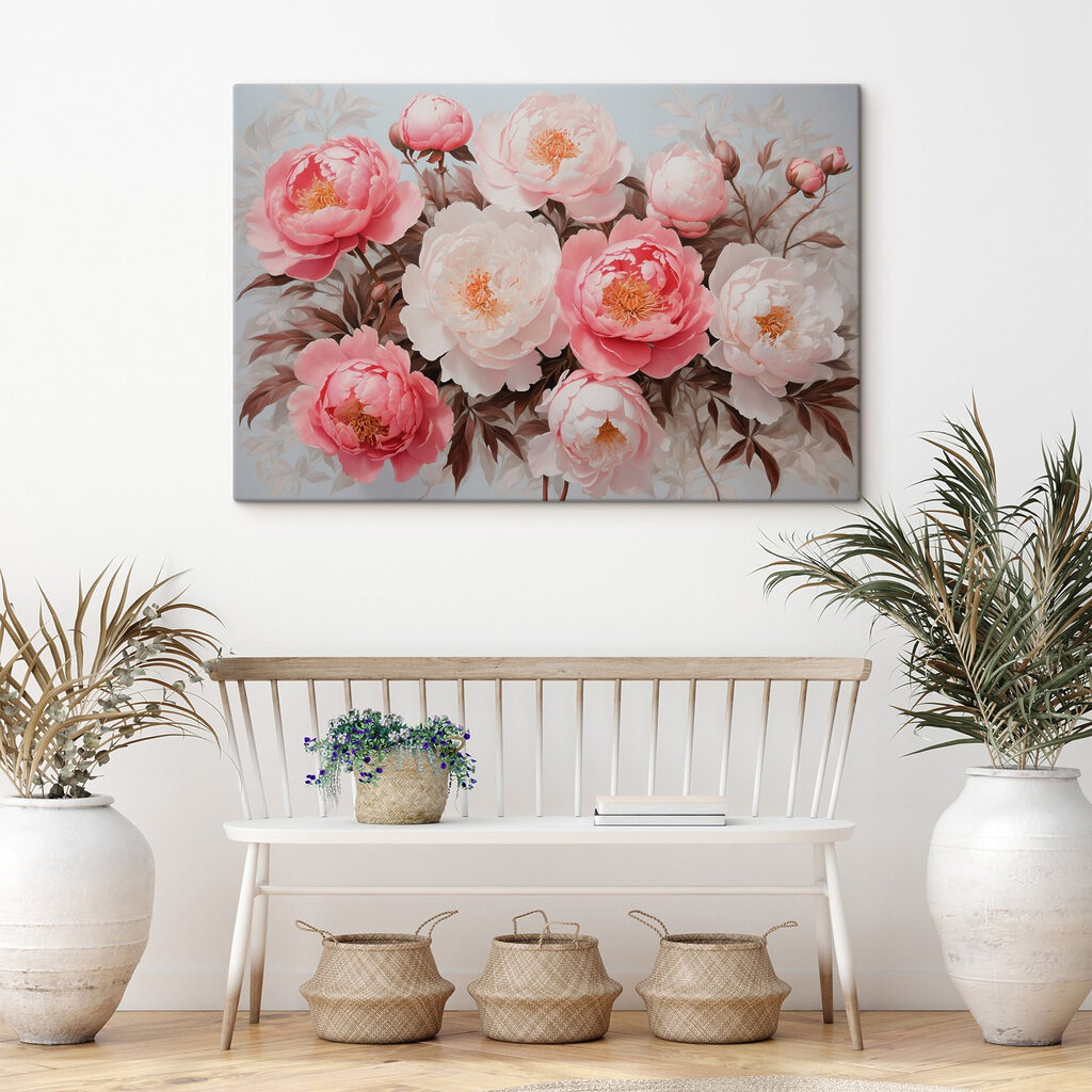 Group of pink and white flowers Group of pink and white flowers