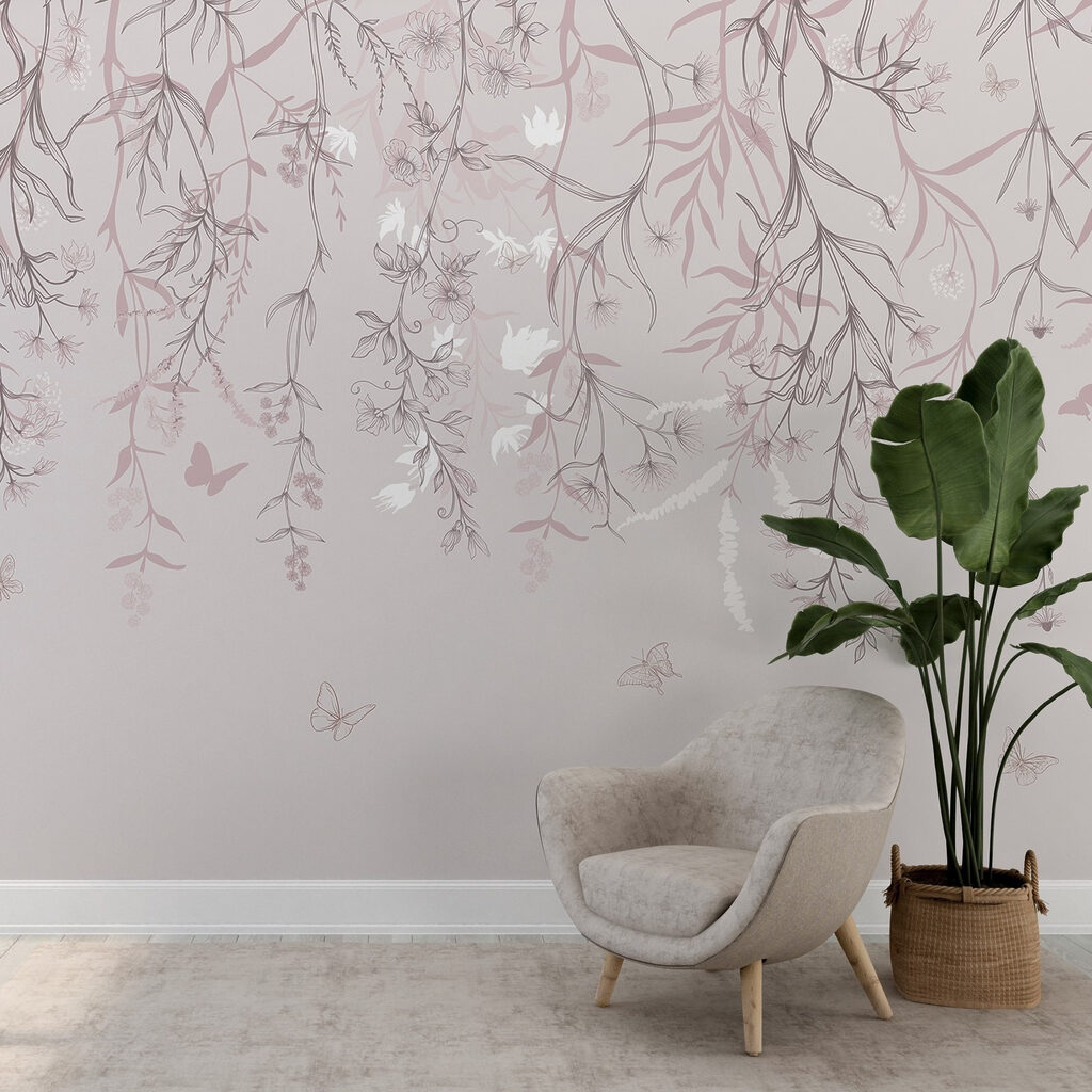 Delicate floral patterns in soft hues Delicate floral patterns in soft hues