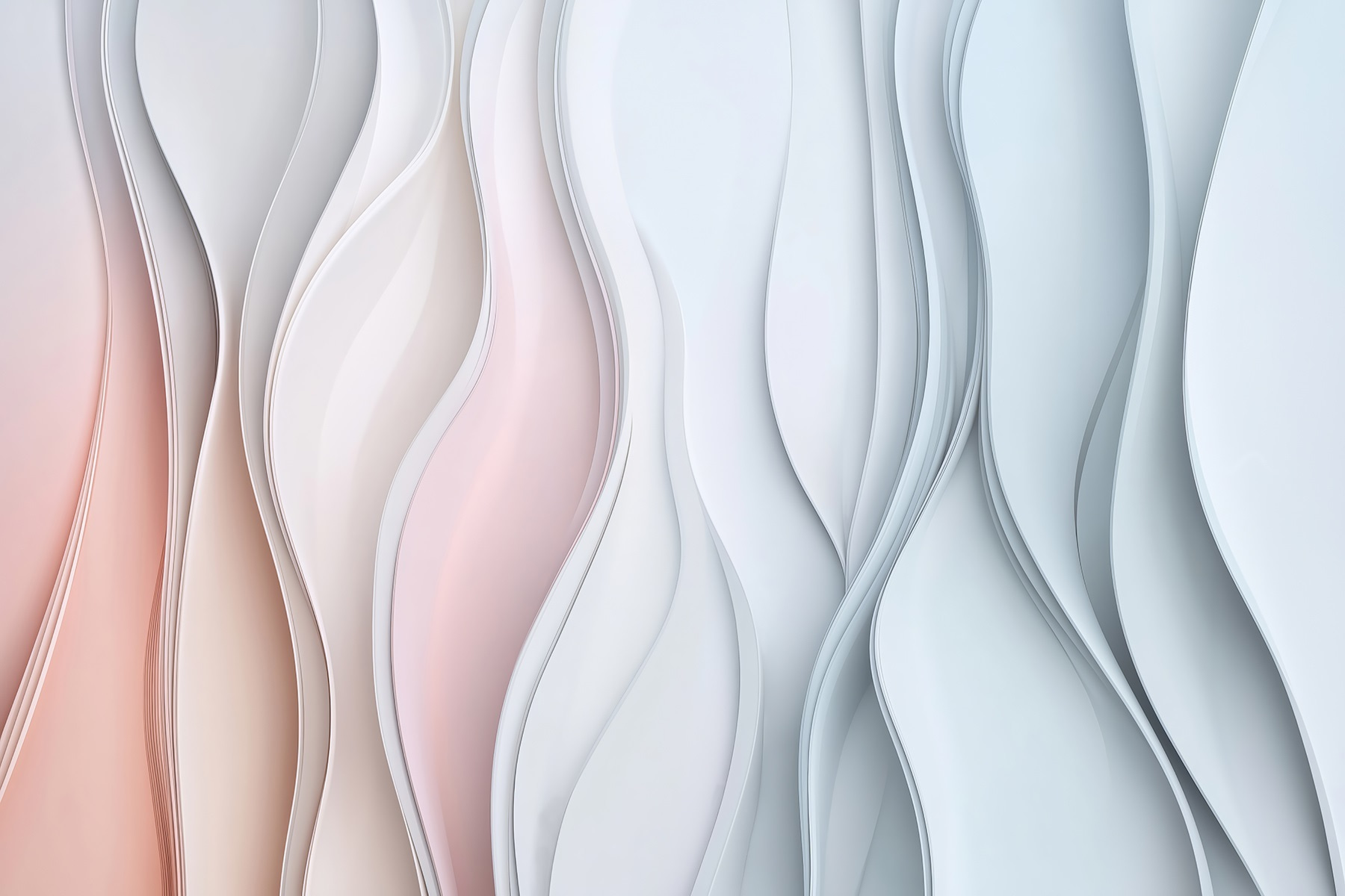 White and pink wavy lines White and pink wavy lines