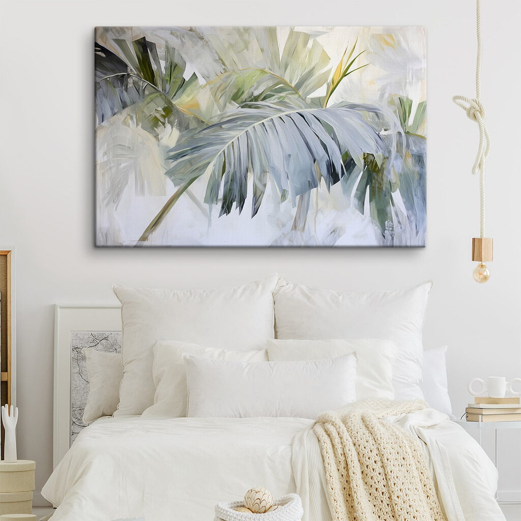 Painting of palm leaves Painting of palm leaves