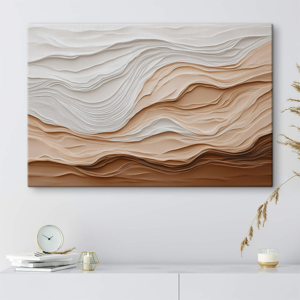 White and brown paper cut shapes