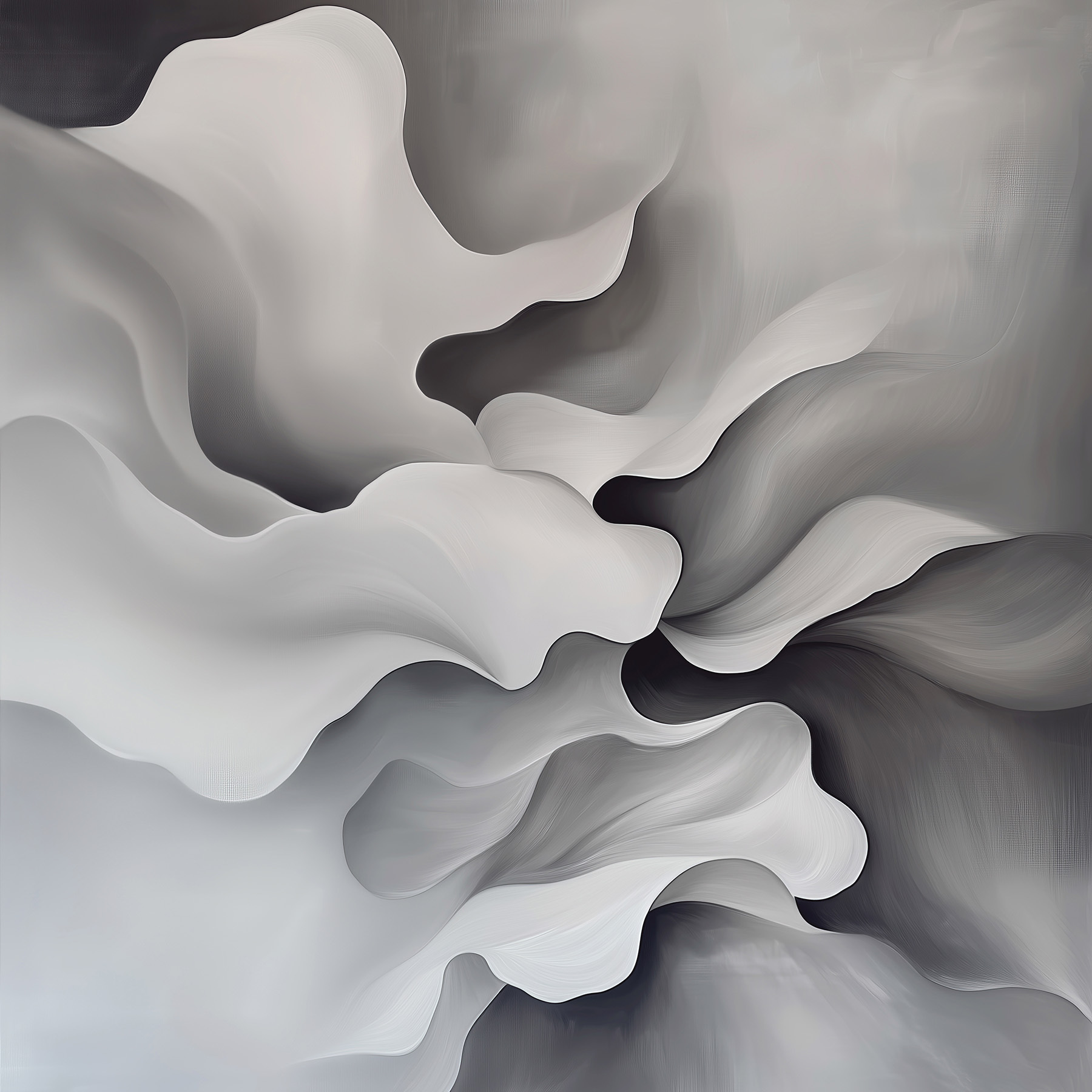 White and grey abstract art White and grey abstract art