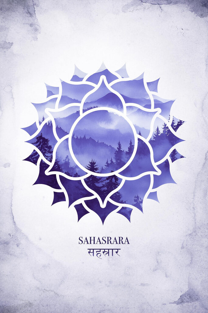 Blue and white flower design