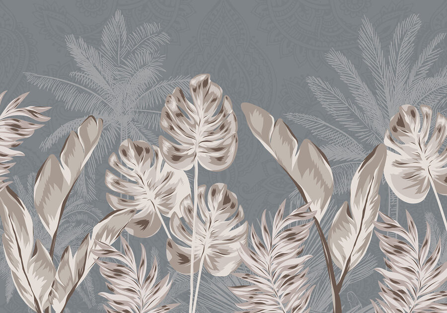 Elegantný botanický dizajn s jemnými odtieňmi