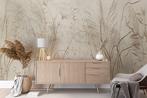 Pokojná a pokojná ilustrácia prírody. Pokojná a pokojná ilustrácia prírody.