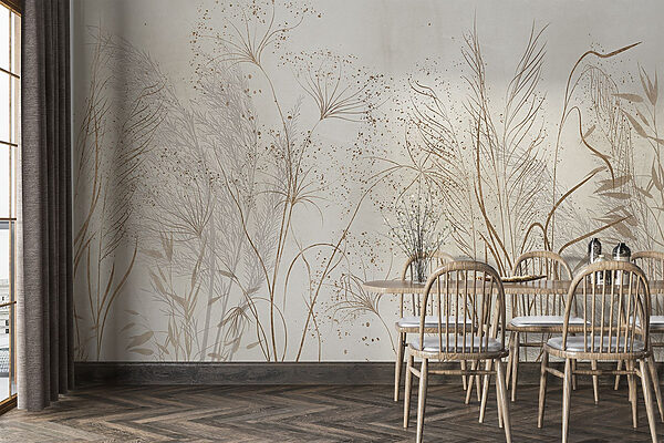 Pokojná a pokojná ilustrácia prírody. Pokojná a pokojná ilustrácia prírody.