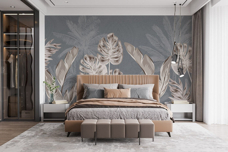 Elegantný botanický dizajn s jemnými odtieňmi