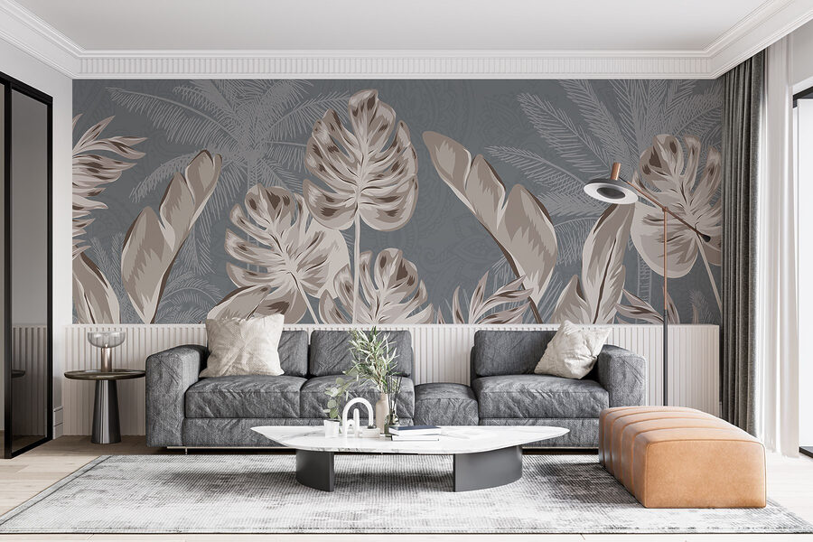 Elegantný botanický dizajn s jemnými odtieňmi