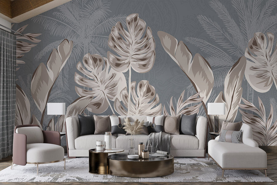 Elegantný botanický dizajn s jemnými odtieňmi