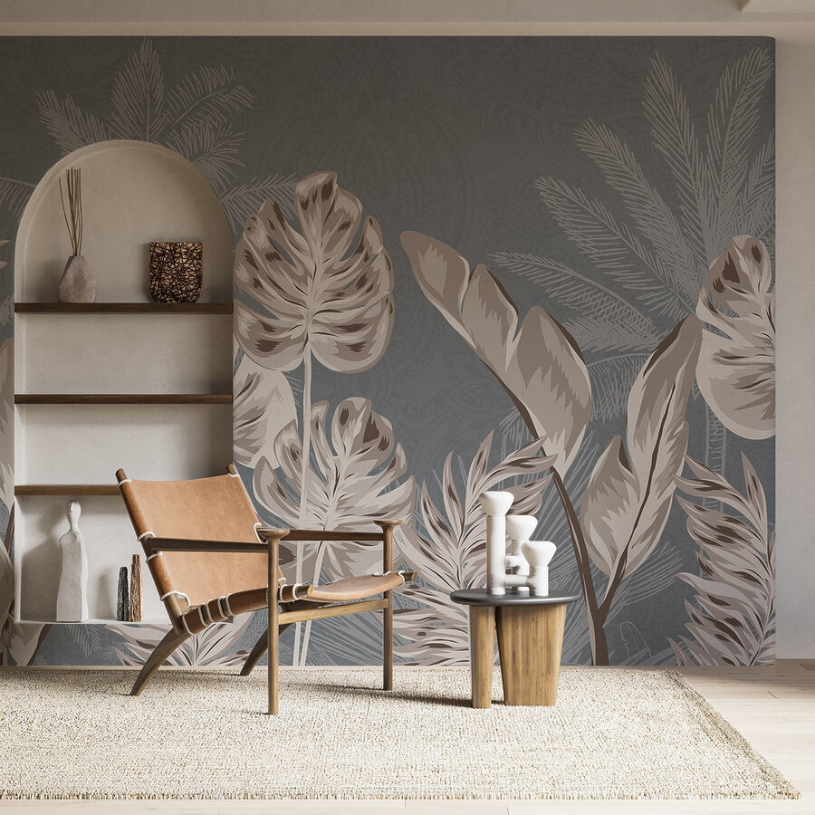 Elegantný botanický dizajn s jemnými odtieňmi