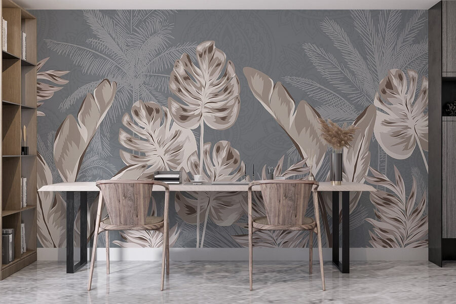 Elegantný botanický dizajn s jemnými odtieňmi