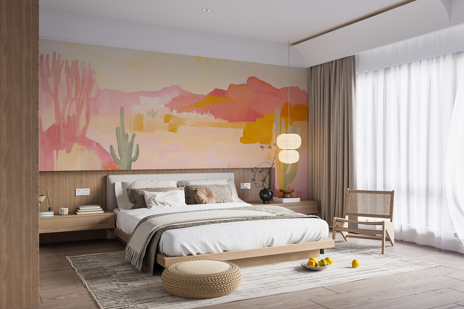 Painting of a desert landscape