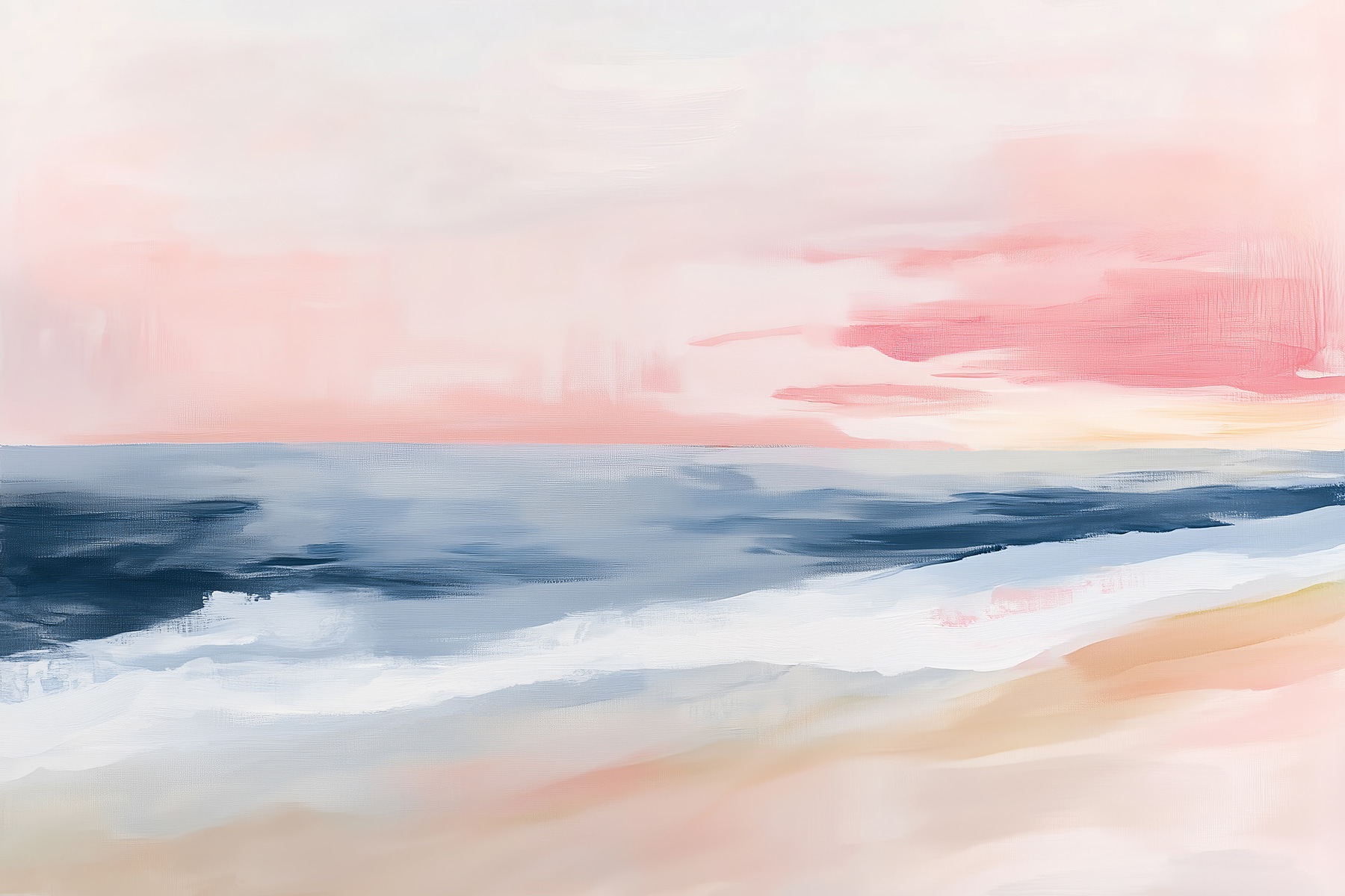 Painting of a beach