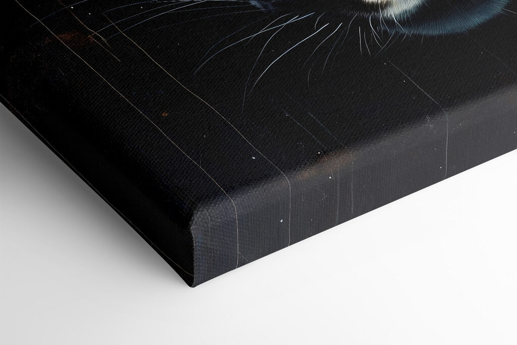 Painting of a wild cat Painting of a wild cat