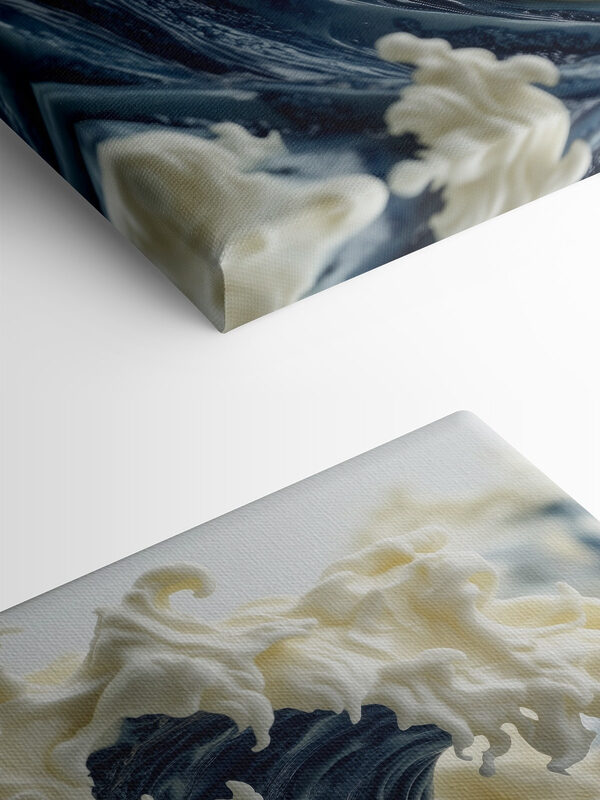 Majestic waves in creamy texture Majestic waves in creamy texture