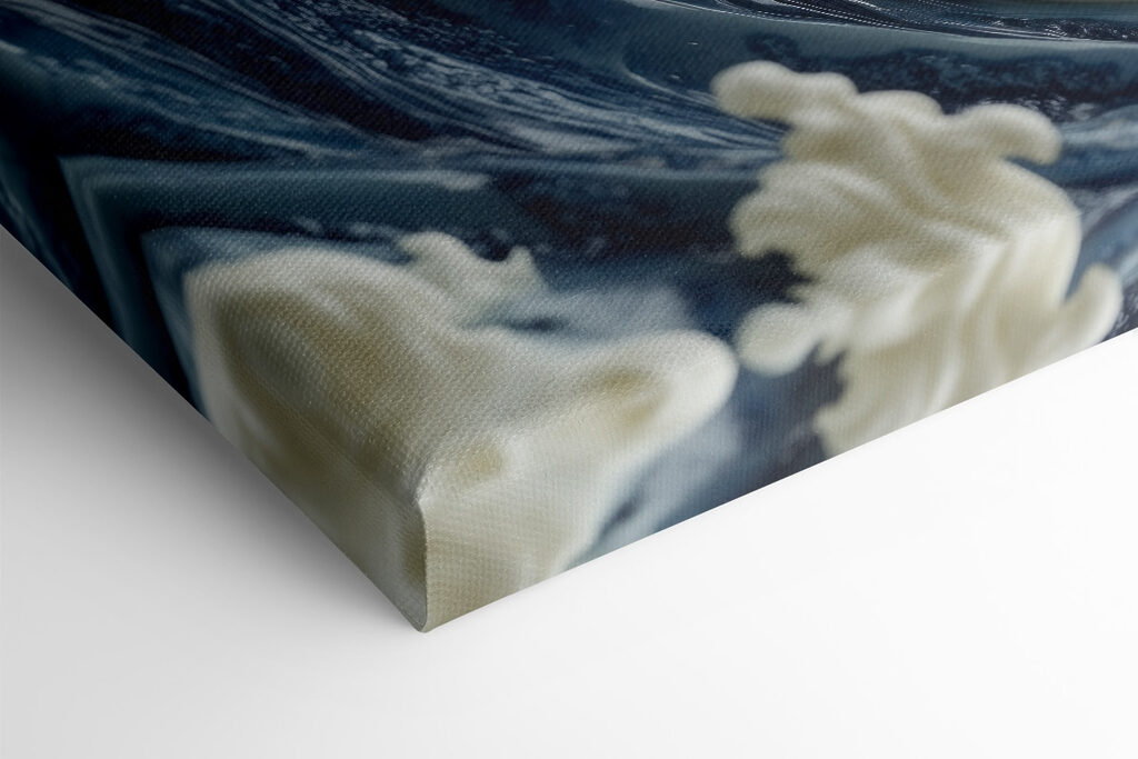 Majestic waves in creamy texture
