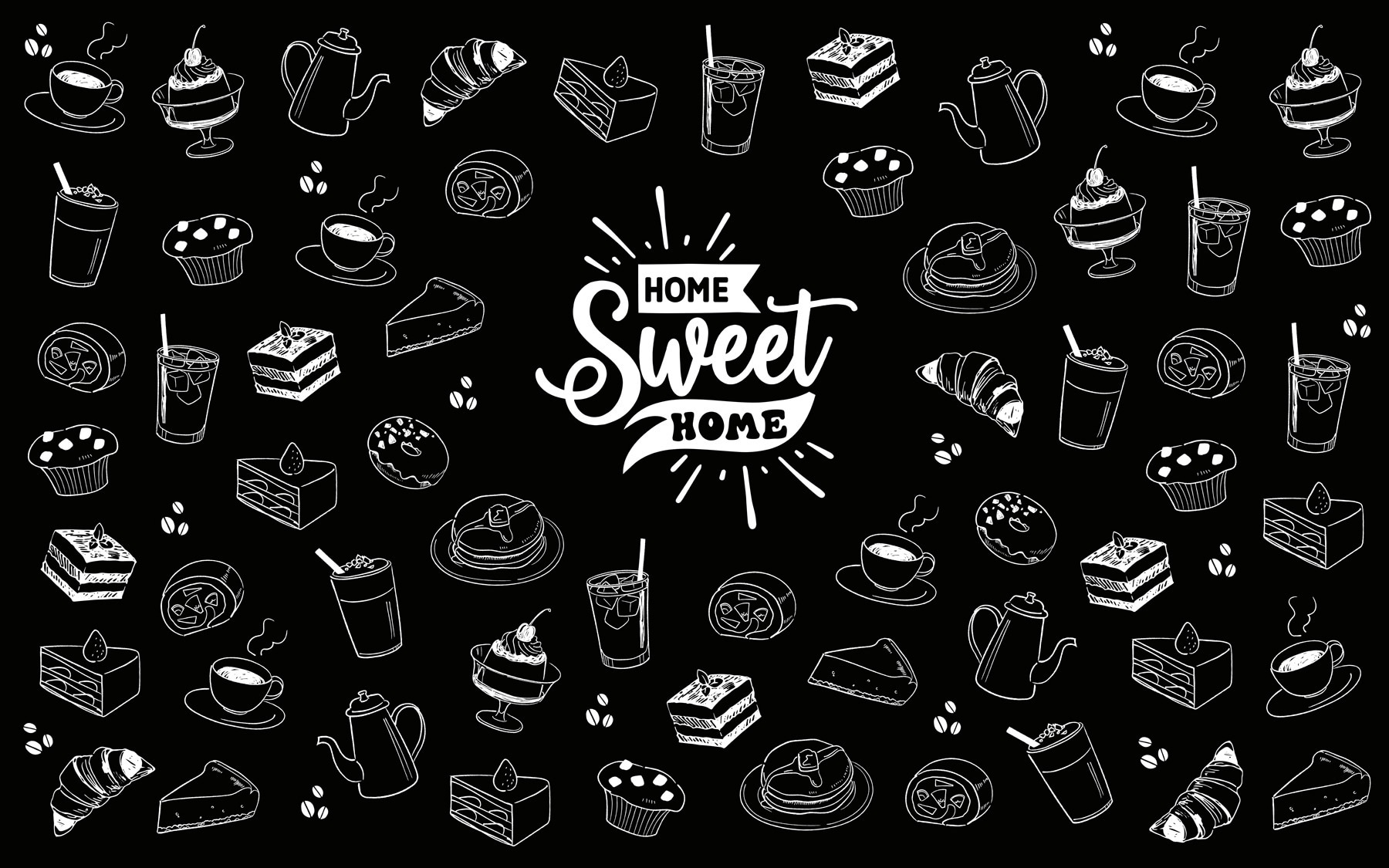 Black and white image of food Black and white image of food