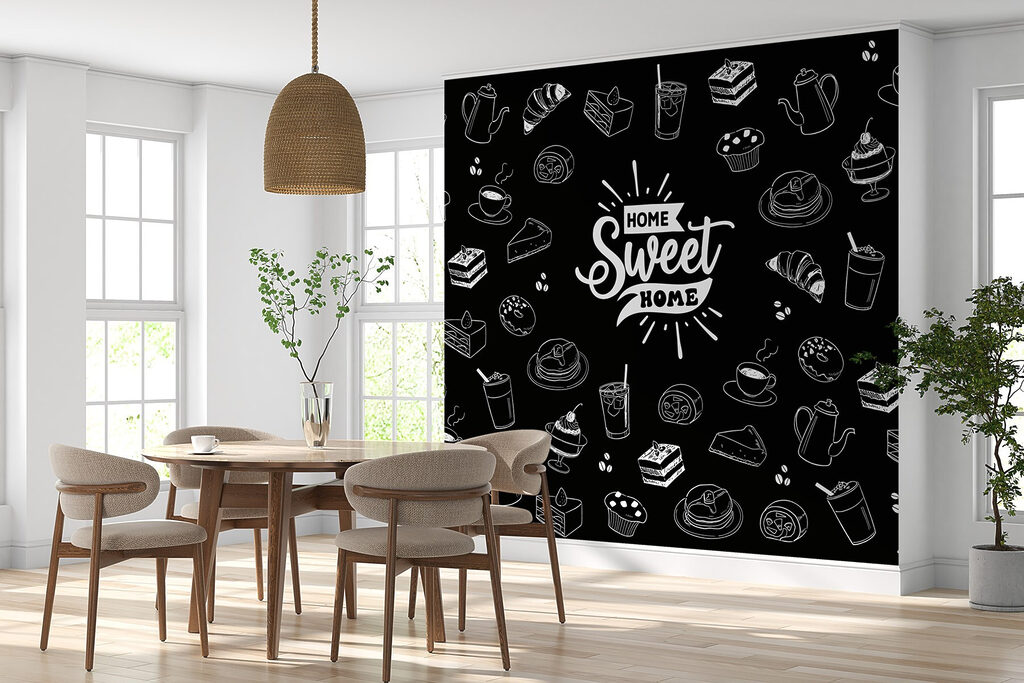 Black and white image of food Black and white image of food