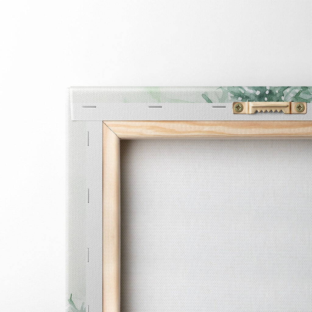 Watercolor of presents under a tree