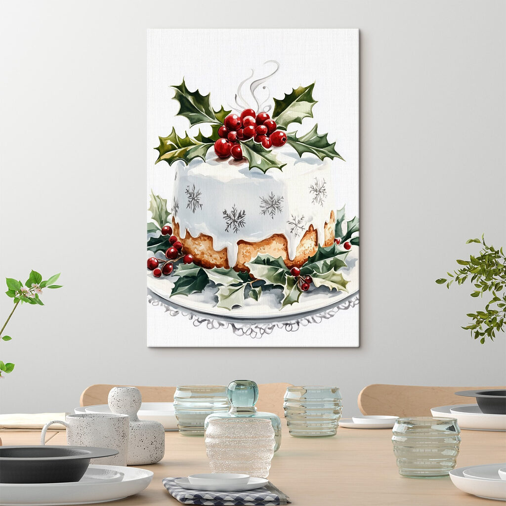 Cake with frosting and berries on top Cake with frosting and berries on top
