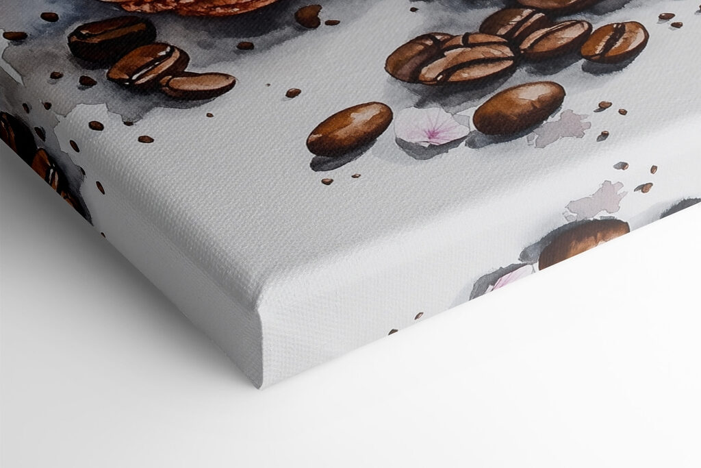 Watercolor painting of a cup of coffee and cookies Watercolor painting of a cup of coffee and cookies