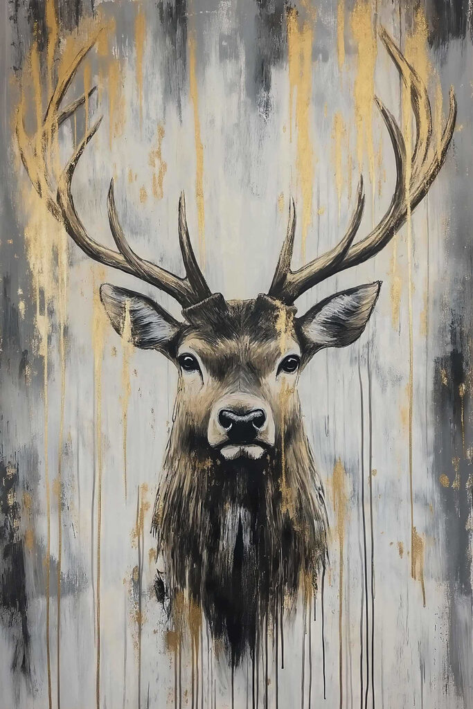 Painting of a deer Painting of a deer