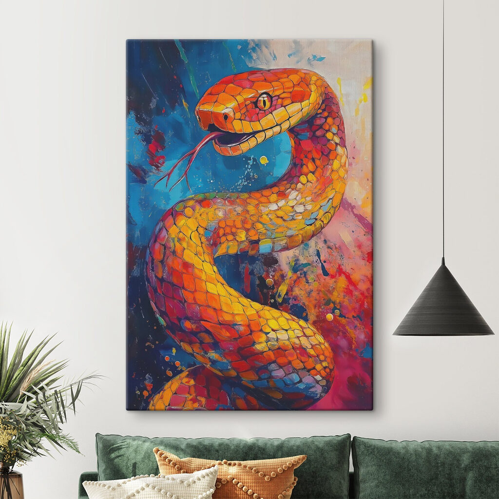 Painting of a snake
