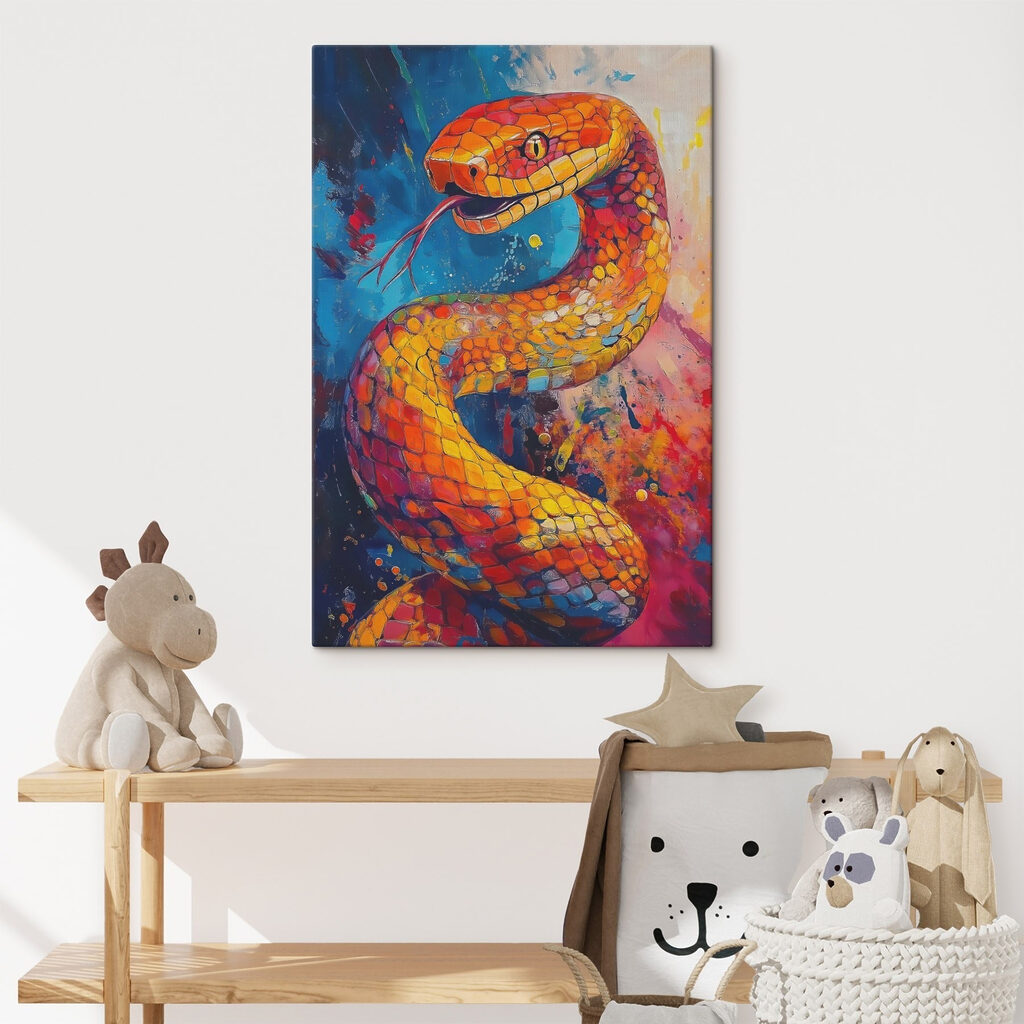 Painting of a snake
