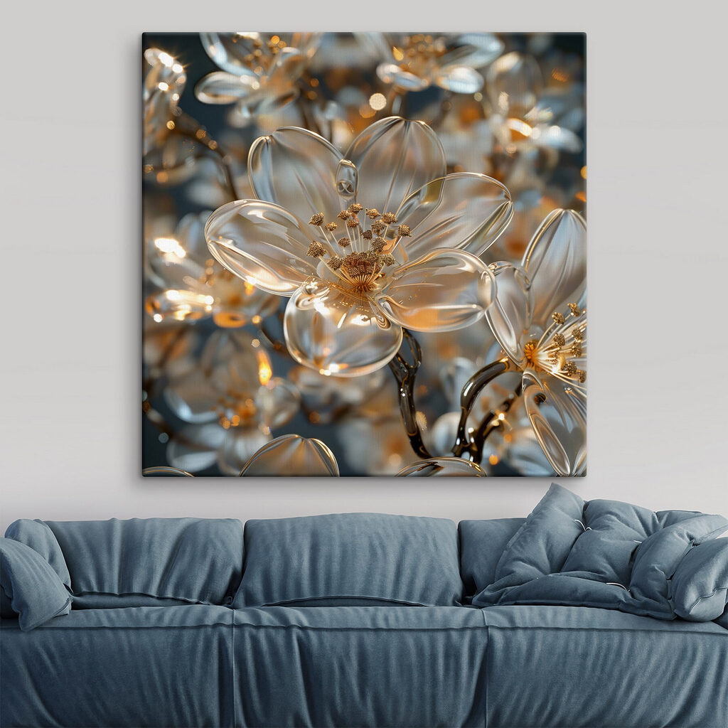 Delicate blossoms in soft hues