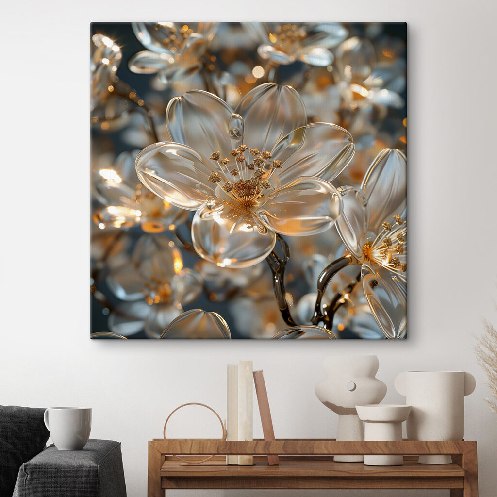 Delicate blossoms in soft hues