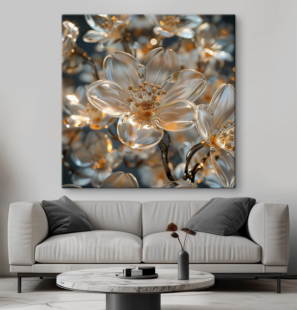 Delicate blossoms in soft hues