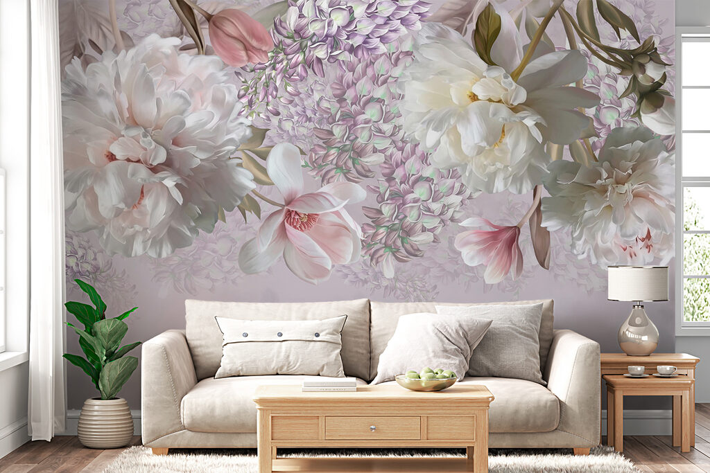 Delicate blooms in soft pastel hues Delicate blooms in soft pastel hues