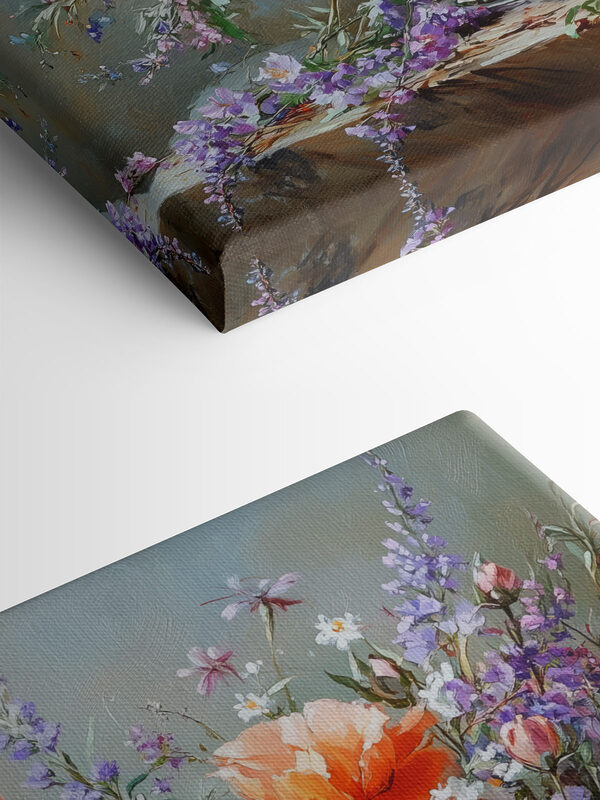 Painting of flowers in a vase Painting of flowers in a vase