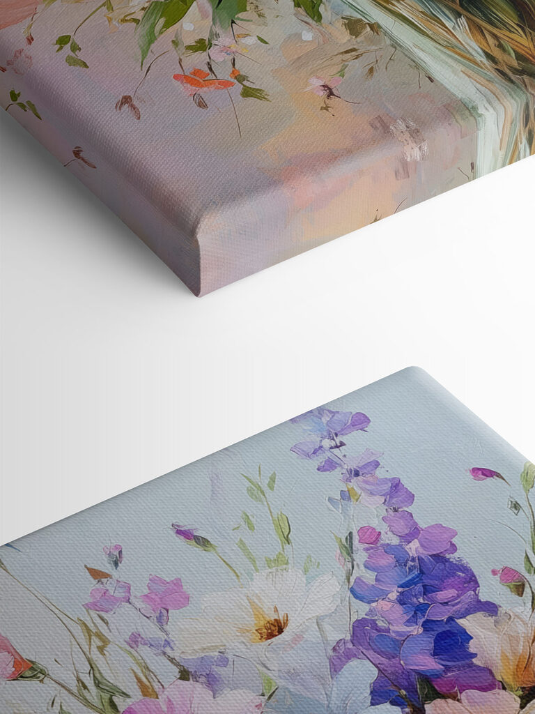 Painting of flowers in a vase Painting of flowers in a vase