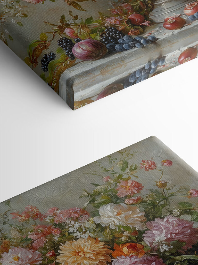 Painting of flowers in a vase Painting of flowers in a vase