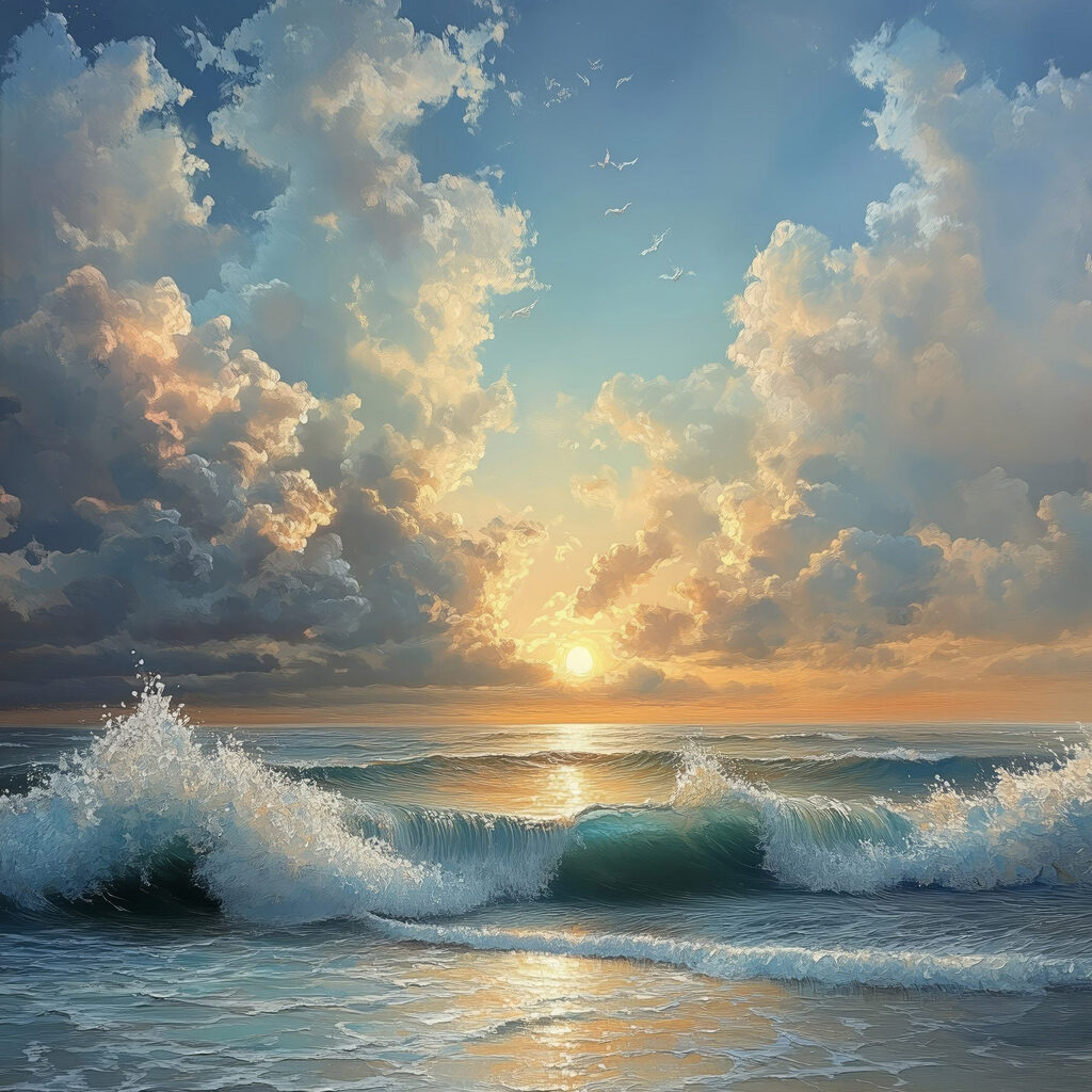 Waves crashing on the beach Waves crashing on the beach