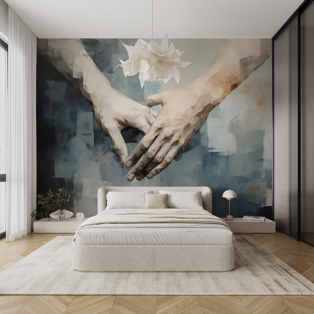 Touching hands connect in unity Touching hands connect in unity