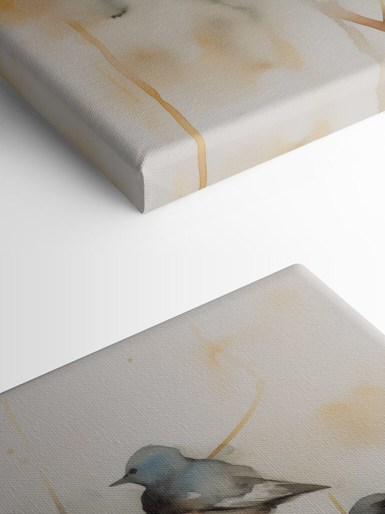 Group of birds on a branch Group of birds on a branch