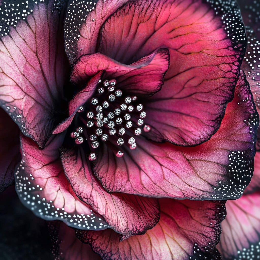 Delicate petals in vivid hues