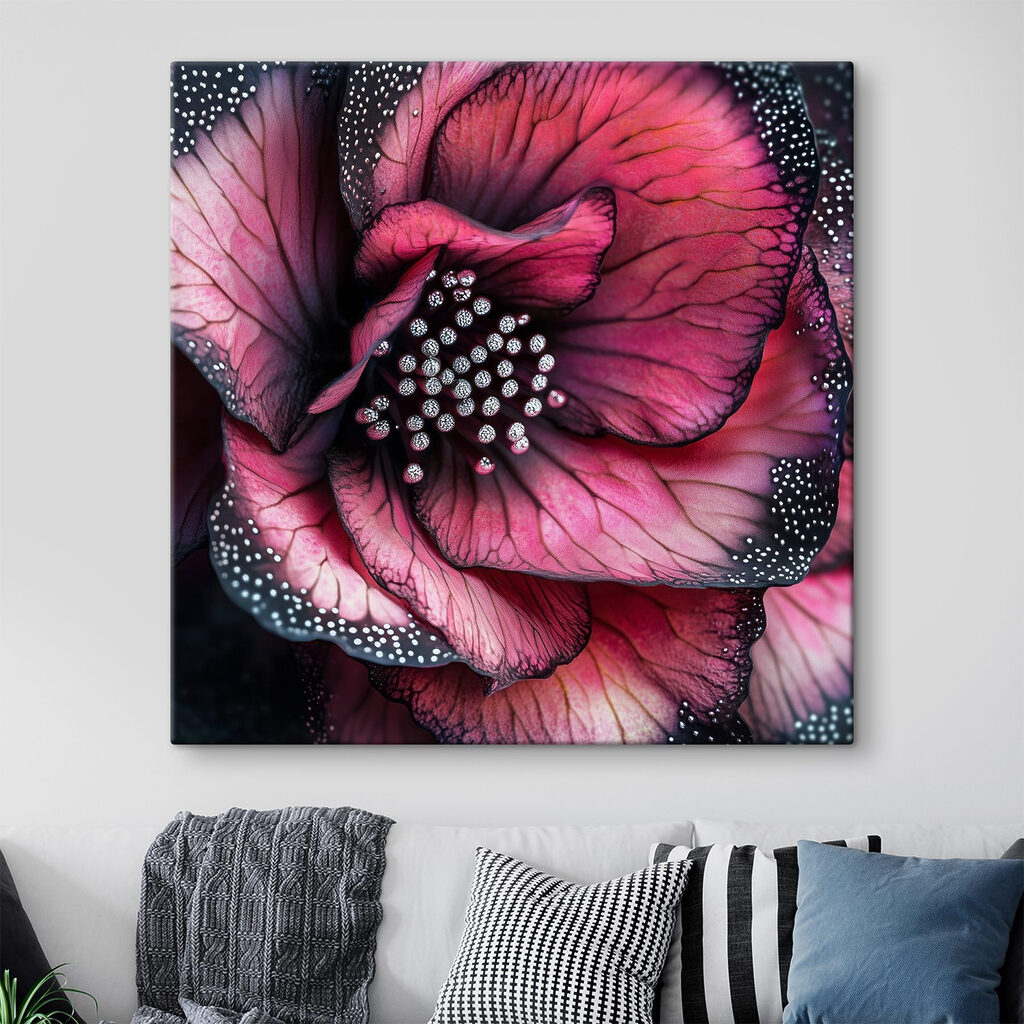 Delicate petals in vivid hues