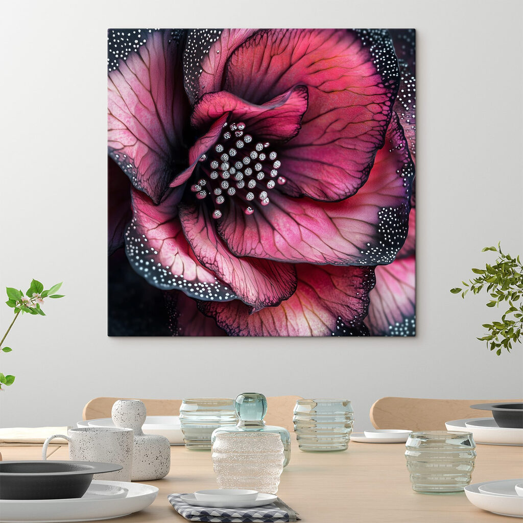 Delicate petals in vivid hues