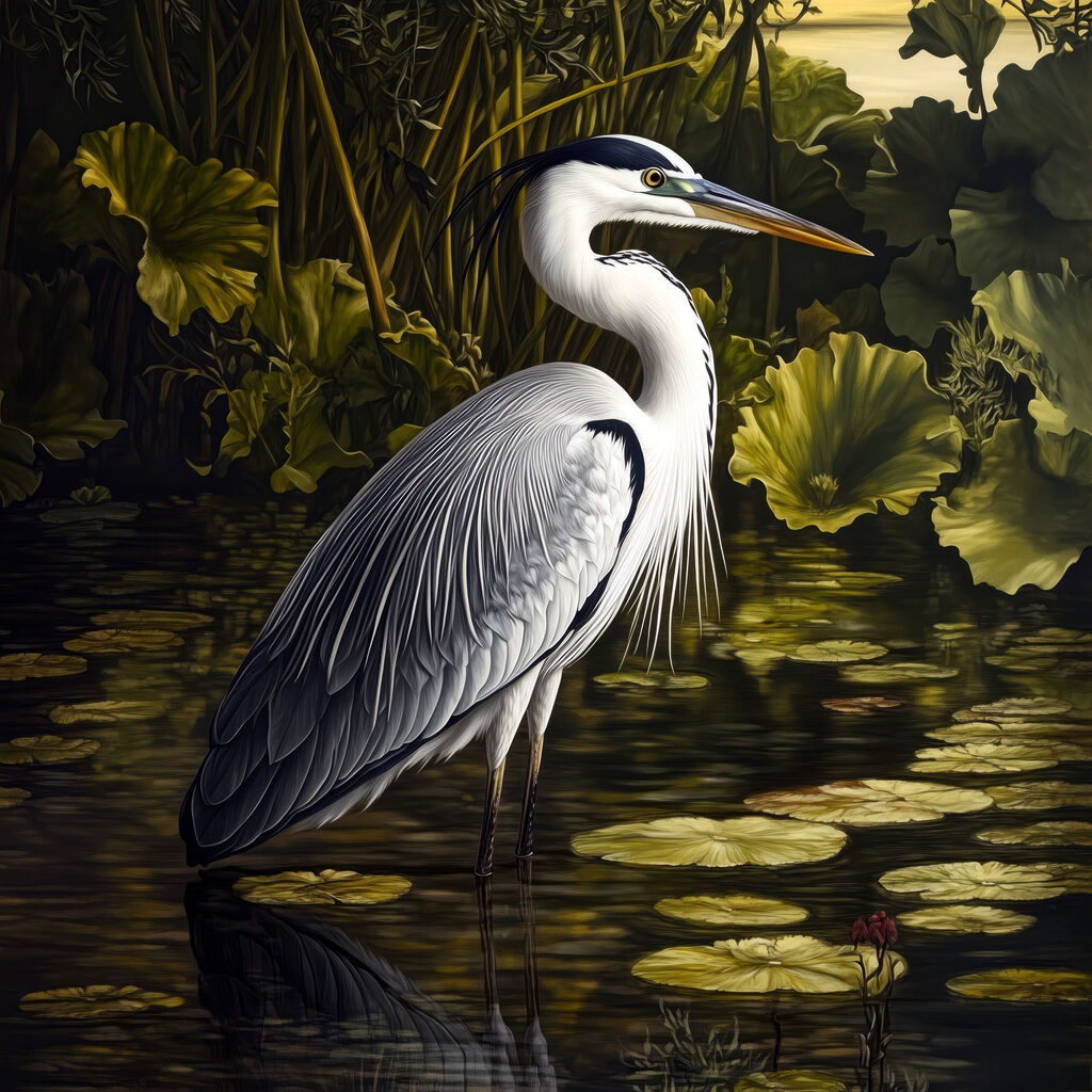 Bird standing in water